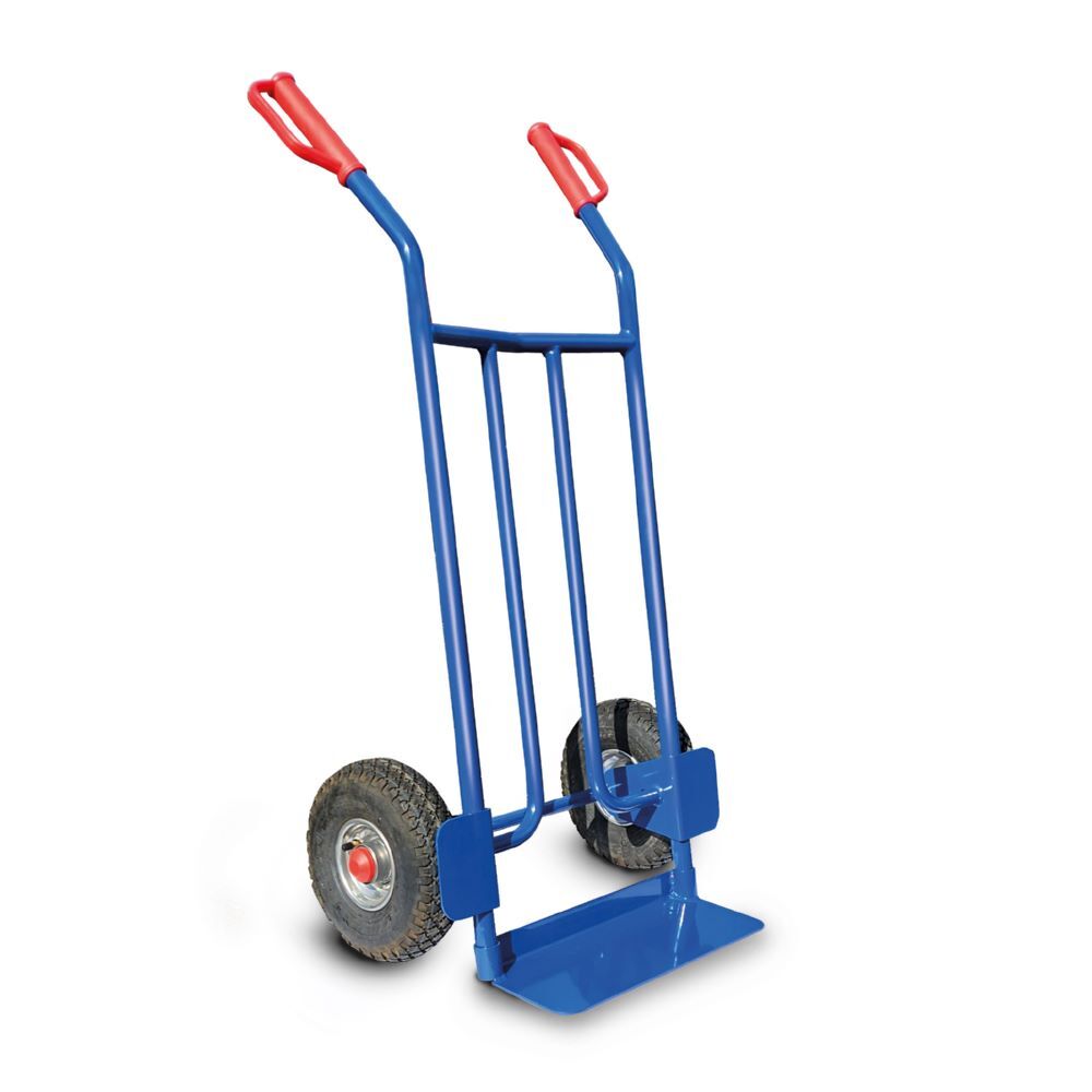 Rotauro Stahlrohr Sackkarre Traglast bis 250 kg mit 2 Luftreifen Höhe 1010 mm Produktbild Rotauro Stahlrohr Sackkarre Traglast bis 250 kg mit 2 Luftreifen Höhe 1010 mm