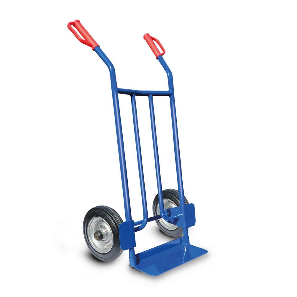 Rotauro Stahlrohr Sackkarre bis 250 kg Vollgummibereifung Höhe 1010 mm Produktbild Rotauro Stahlrohr Sackkarre bis 250 kg Vollgummibereifung Höhe 1010 mm