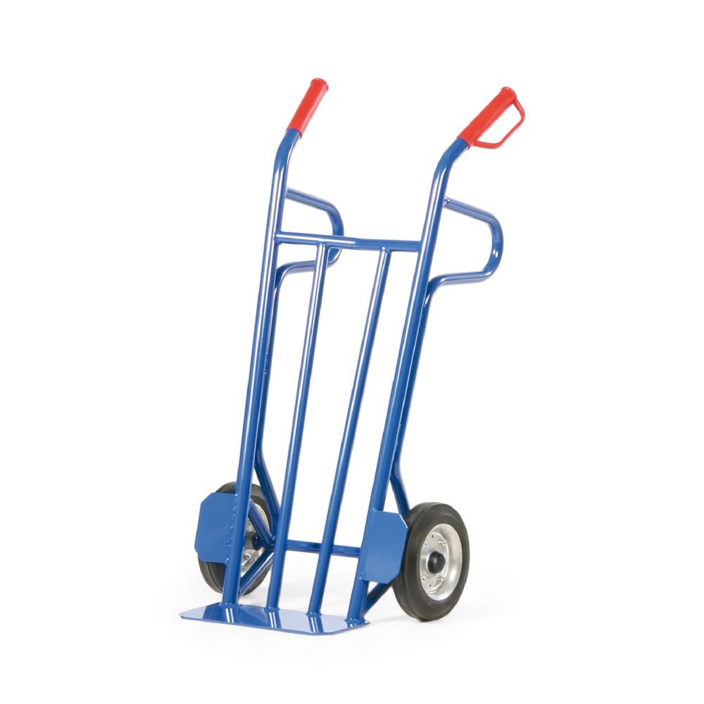 Rotauro Stahlrohr Sackkarre bis 500 kg Traglastund Vollgummibereifung Höhe 1150 mm Produktbild Rotauro Stahlrohr Sackkarre bis 500 kg Traglastund Vollgummibereifung Höhe 1150 mm bild 2