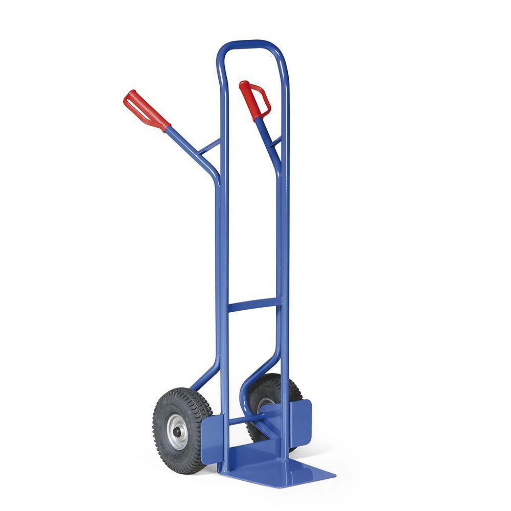 Rotauro Stahlrohr Stapelkarre bis 350 kg belastbar 2 Luftreifen Höhe 1370 mm Produktbild Rotauro Stahlrohr Stapelkarre bis 350 kg belastbar 2 Luftreifen Höhe 1370 mm