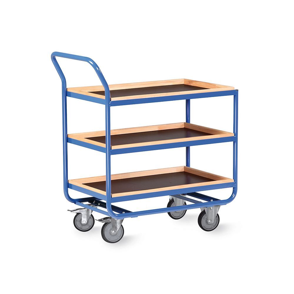 Rotauro Stahlrohr Tischwagen Traglast bis 300 kg 500 x 961 x 1000 mm Produktbild Rotauro Stahlrohr Tischwagen Traglast bis 300 kg 500 x 961 x 1000 mm