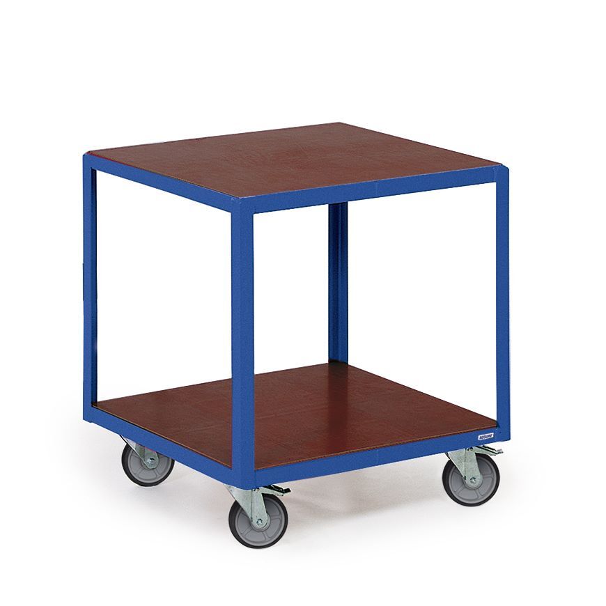 Rotauro Transportroller mit 2 Ladeflächen 700 x 700 x 775 mm Produktbild Rotauro Transportroller mit 2 Ladeflächen 700 x 700 x 775 mm bild 2