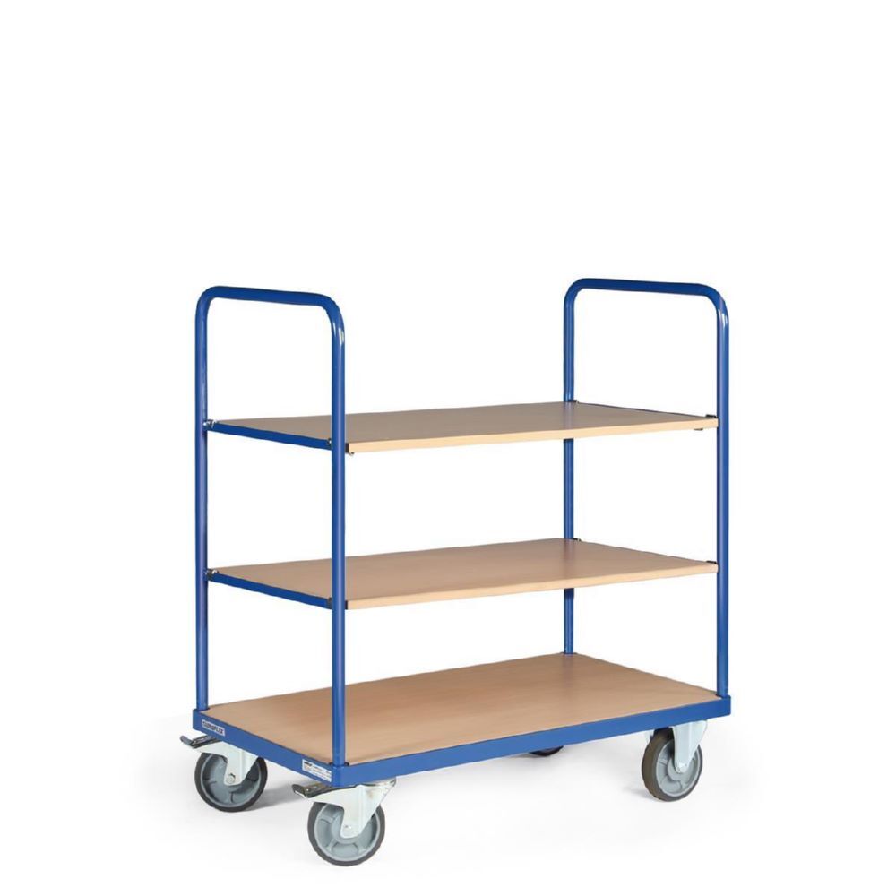 Tauroflex Etagenwagen Modell Basic 3 Etagen ohne Bordkante 600 x 1190 x 1160 mm Produktbild Tauroflex Etagenwagen Modell Basic 3 Etagen ohne Bordkante 600 x 1190 x 1160 mm bild 2