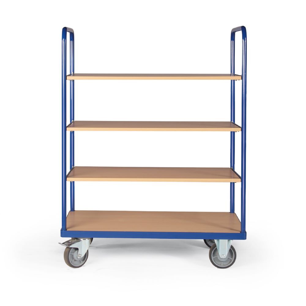 Tauroflex Etagenwagen Basic 4 Ladeflächen bis 500 kg ohne Bordkante 600 x 1190 x 1460 mm Tauroflex Etagenwagen Basic 4 Ladeflächen bis 500 kg ohne Bordkante 600 x 1190 x 1460 mm