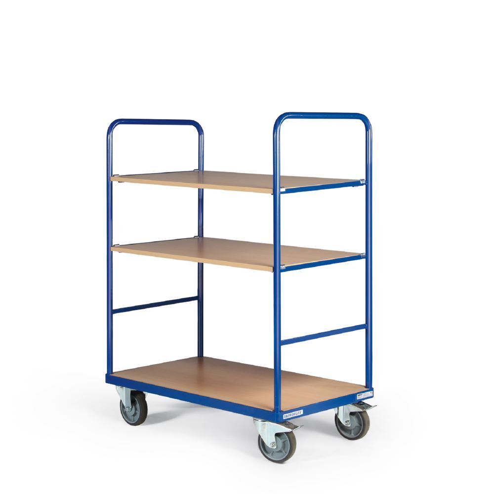 Tauroflex Etagenwagen Basic 3 offene Etagen bis 500 kg Last 700 x 1190 x 1460 mm Tauroflex Etagenwagen Basic 3 offene Etagen bis 500 kg Last 700 x 1190 x 1460 mm