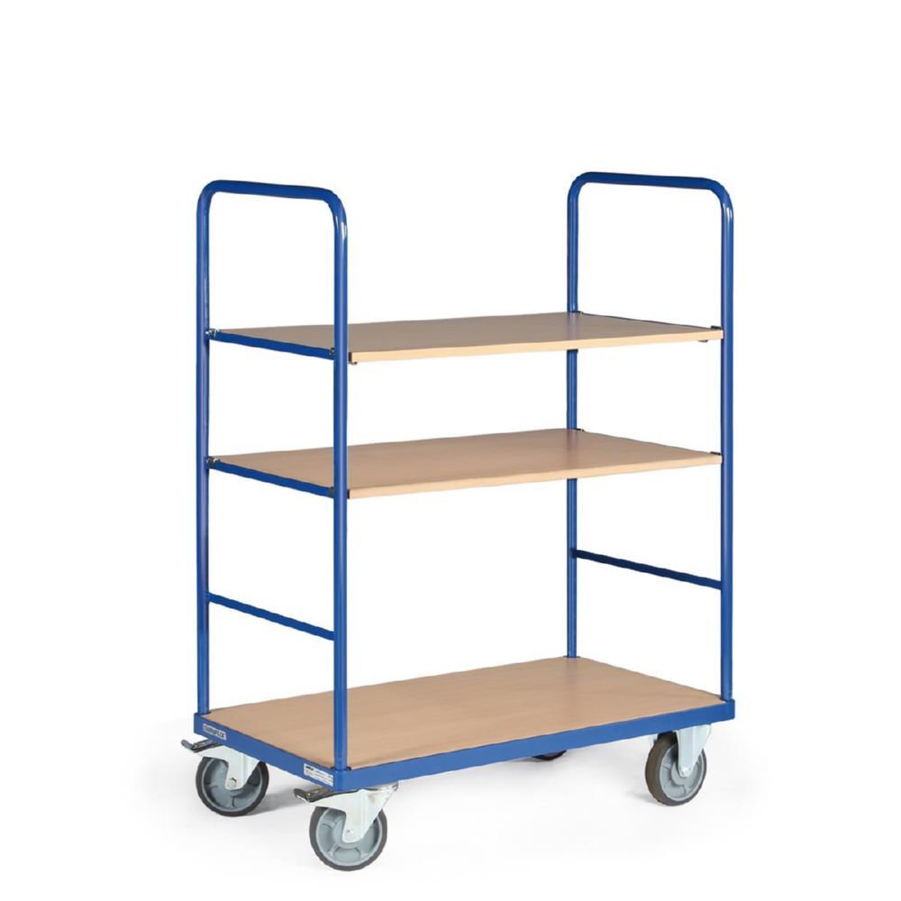 Tauroflex Etagenwagen Basic 3 offene Etagen bis 500 kg Last 500 x 1040 x 1460 mm Produktbild Tauroflex Etagenwagen Basic 3 offene Etagen bis 500 kg Last 500 x 1040 x 1460 mm