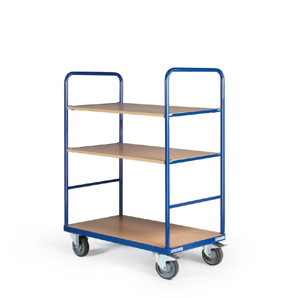Produktbild Tauroflex Etagenwagen Basic 3 offene Etagen bis 500 kg Last 500 x 1040 x 1460 mm bild 4