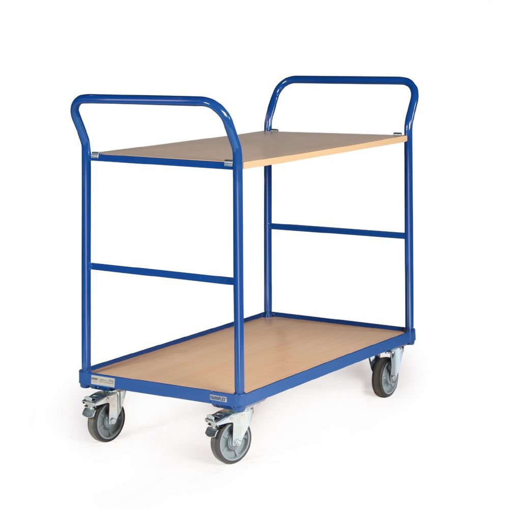 Tauroflex Etagenwagen Basic 2 Ladeflächen mit Lenk und Bockrollen 500 x 1025 x 1017 mm Produktbild Tauroflex Etagenwagen Basic 2 Ladeflächen mit Lenk und Bockrollen 500 x 1025 x 1017 mm bild 4