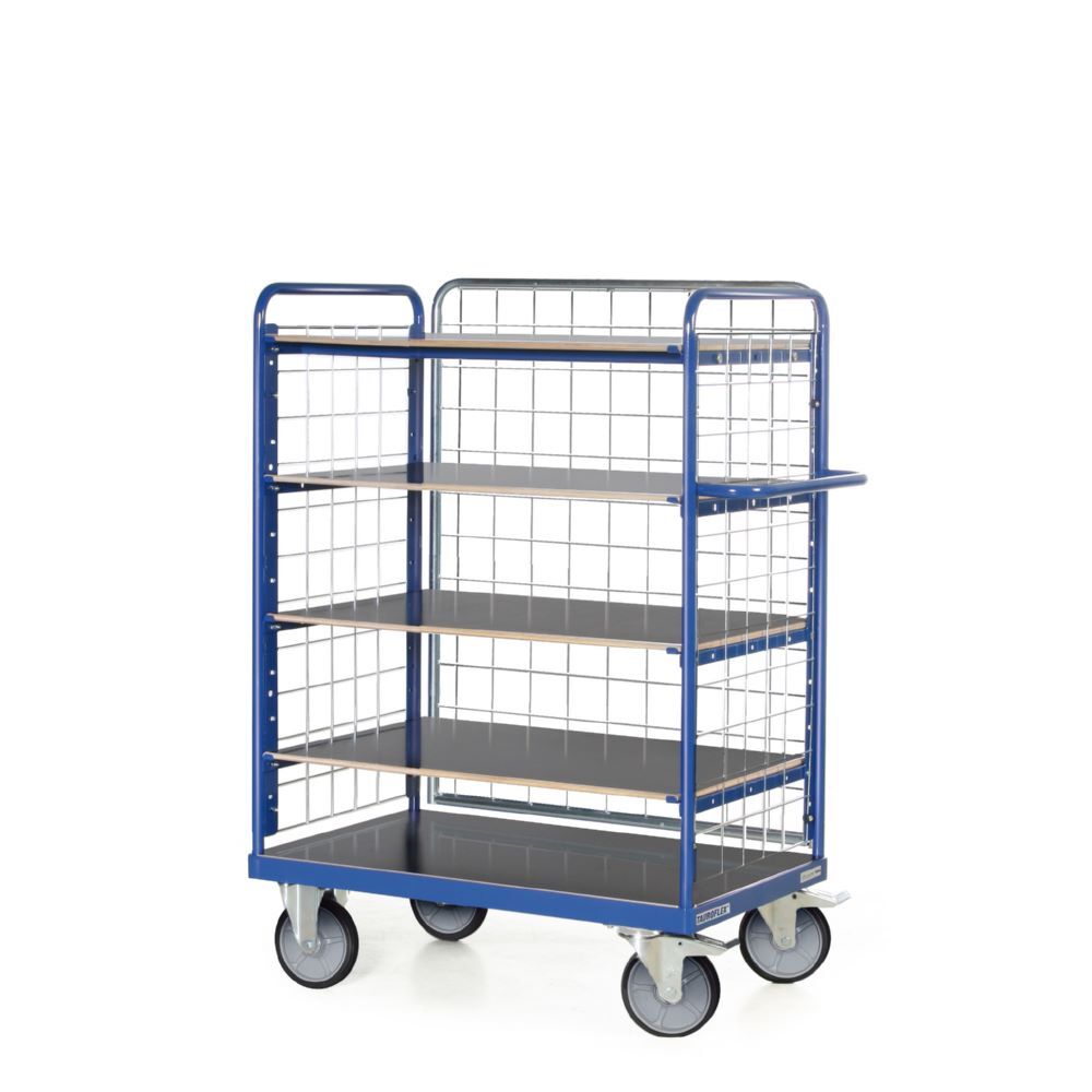 Produktbild Tauroflex Etagenwagen F6 5 Ladeflächen 3 x Gitter 800 x 1390 x 1500 mm bild 2