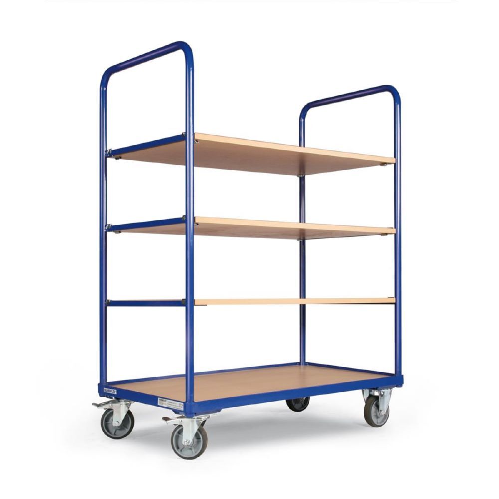 Tauroflex Etagenwagen F2 Traglast bis 250 kg 4 Etagen 500 x 1025 x 1425 mm