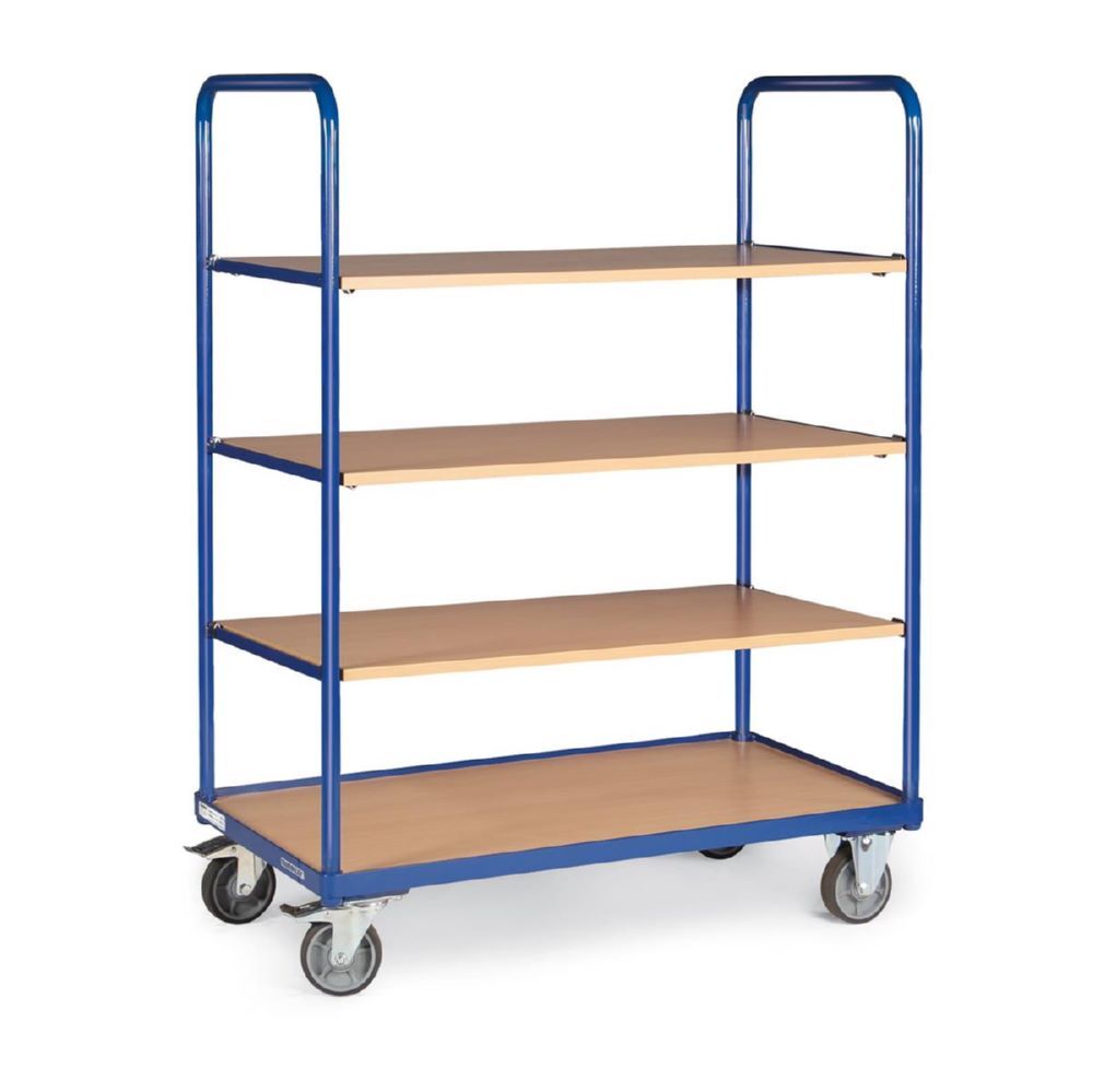 Tauroflex Etagenwagen F2 Traglast bis 250 kg 4 Etagen 500 x 1025 x 1425 mm