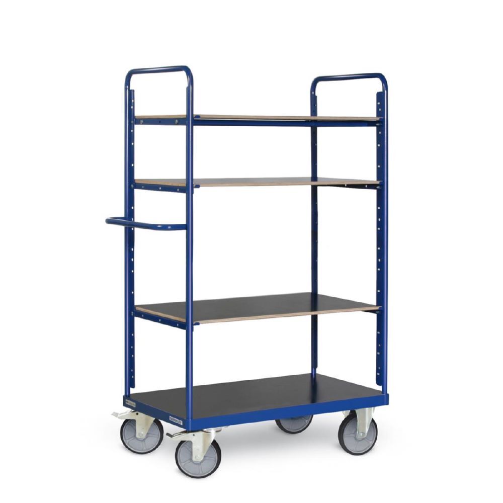 Tauroflex Etagenwagen F6 4 Ladeflächen je 90 kg 600 x 1190 x 1800 mm