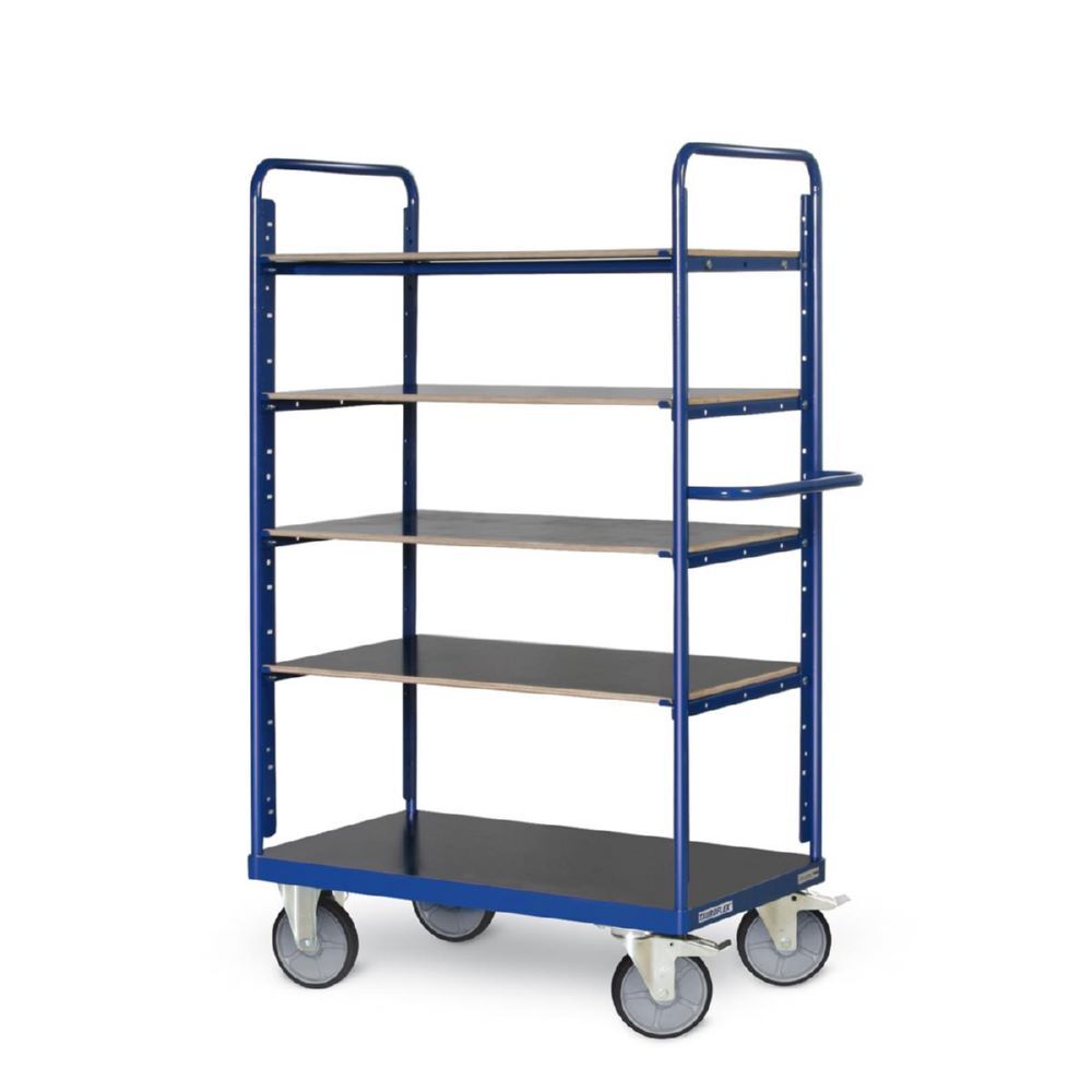 Produktbild Tauroflex Etagenwagen F6 5 Ladeflächen je 90 kg 800 x 1390 x 1800 mm bild 2