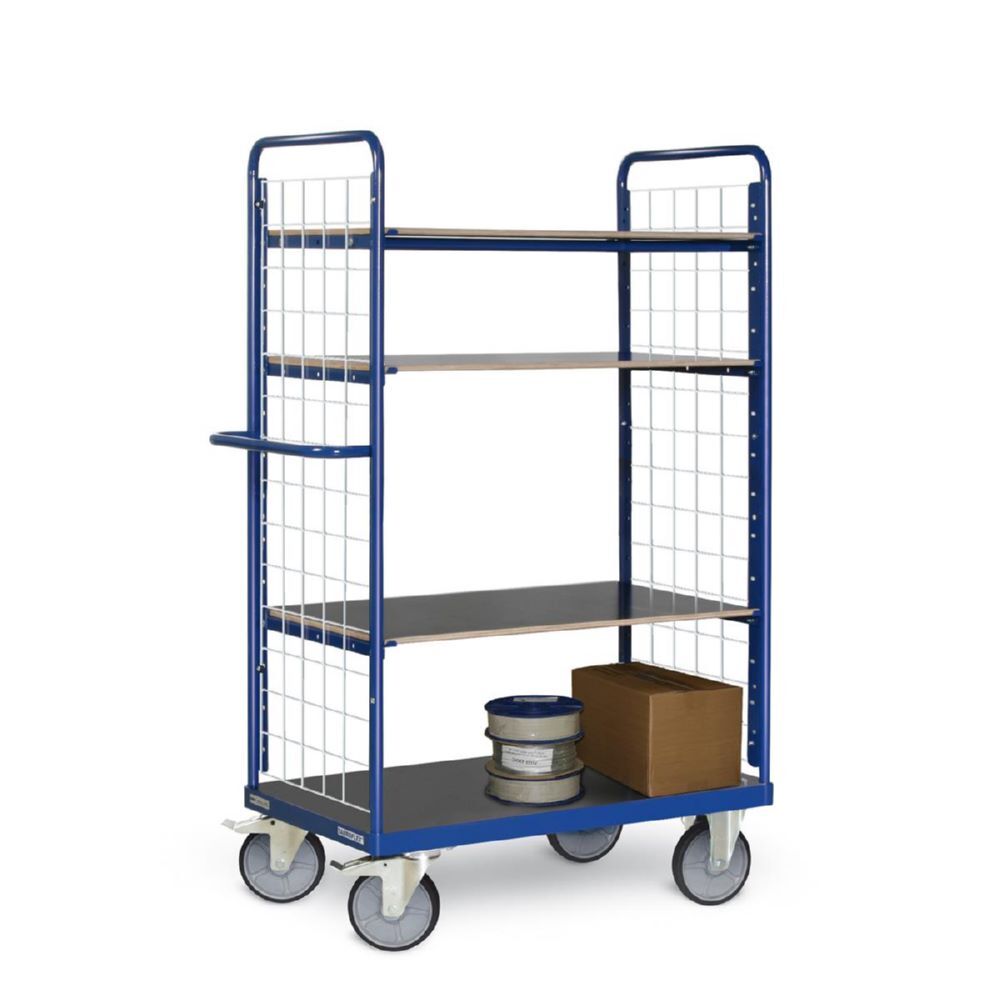 Produktbild Tauroflex Etagenwagen F6 4 Ladeflächen mit Gitter 600 x 1190 x 1800 mm bild 3