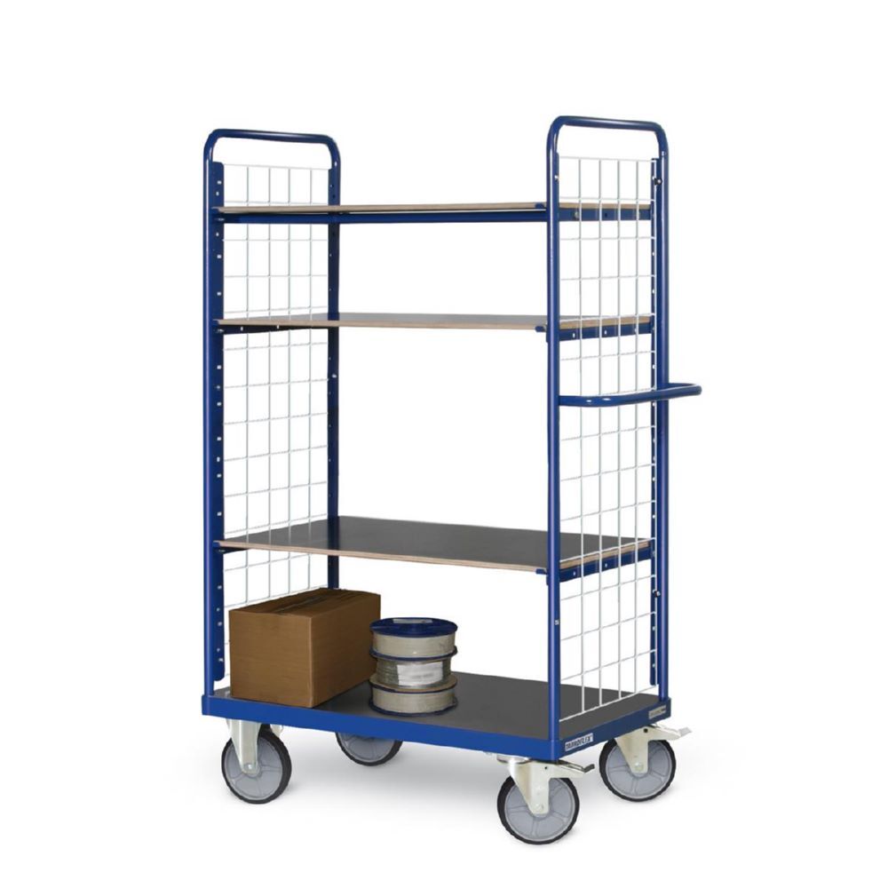 Tauroflex Etagenwagen F6 4 Ladeflächen mit Gitter 600 x 1190 x 1800 mm Produktbild Tauroflex Etagenwagen F6 4 Ladeflächen mit Gitter 600 x 1190 x 1800 mm bild 4