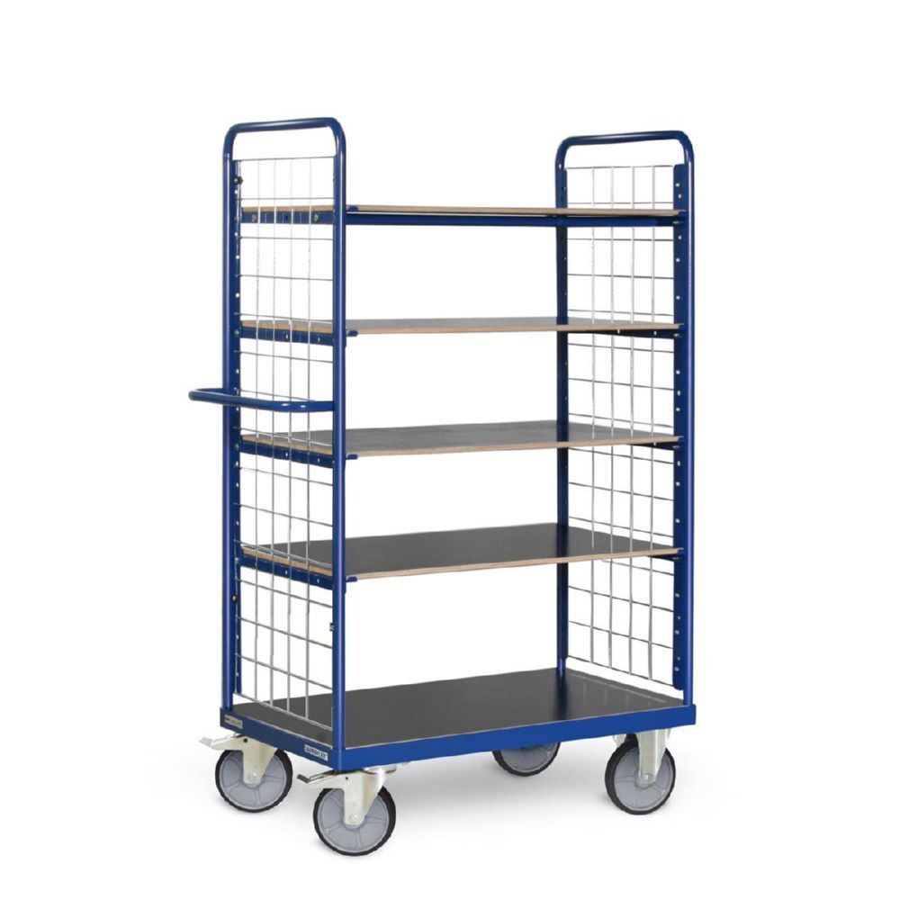 Produktbild Tauroflex Etagenwagen F6 5 Ladeflächen mit Gitter 600 x 1190 x 1800 mm