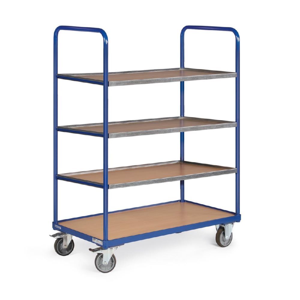 Tauroflex Etagenwagen Modell F2 Traglast 250 kg 4 Etagen 600 x 1175 x 1425 mm Produktbild Tauroflex Etagenwagen Modell F2 Traglast 250 kg 4 Etagen 600 x 1175 x 1425 mm