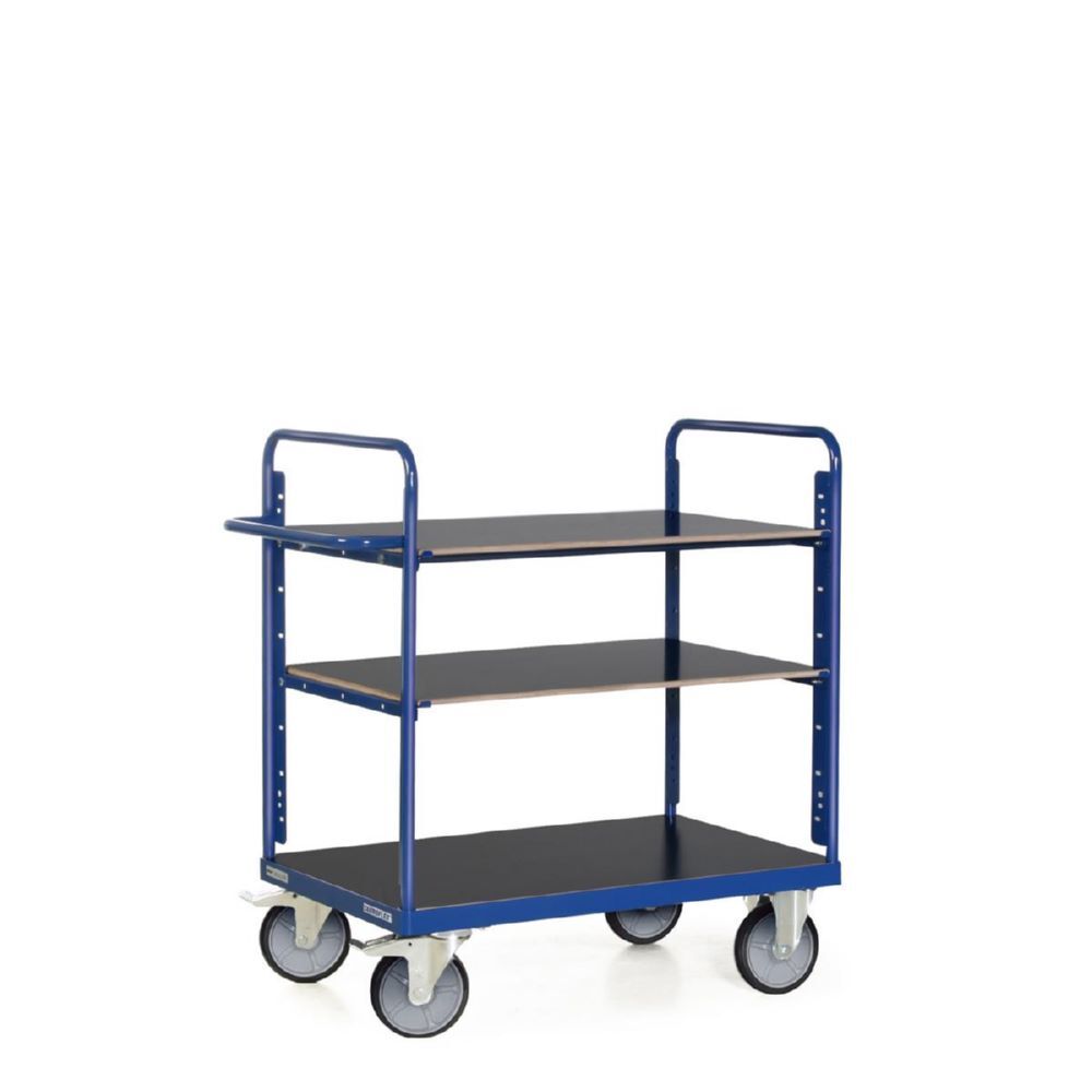 Tauroflex Etagenwagen F6 3 Ladeflächen je 90 kg 800 x 1390 x 1200 mm Produktbild Tauroflex Etagenwagen F6 3 Ladeflächen je 90 kg 800 x 1390 x 1200 mm