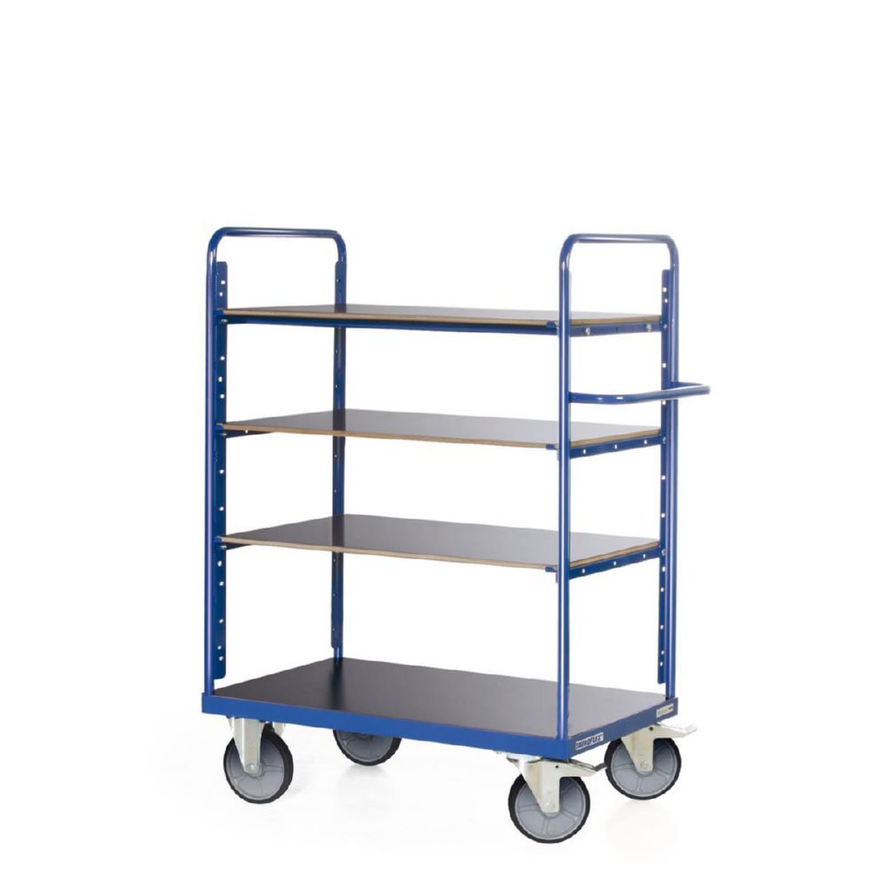 Produktbild Tauroflex Etagenwagen F6 4 Ladeflächen je 90 kg 600 x 1190 x 1500 mm bild 2