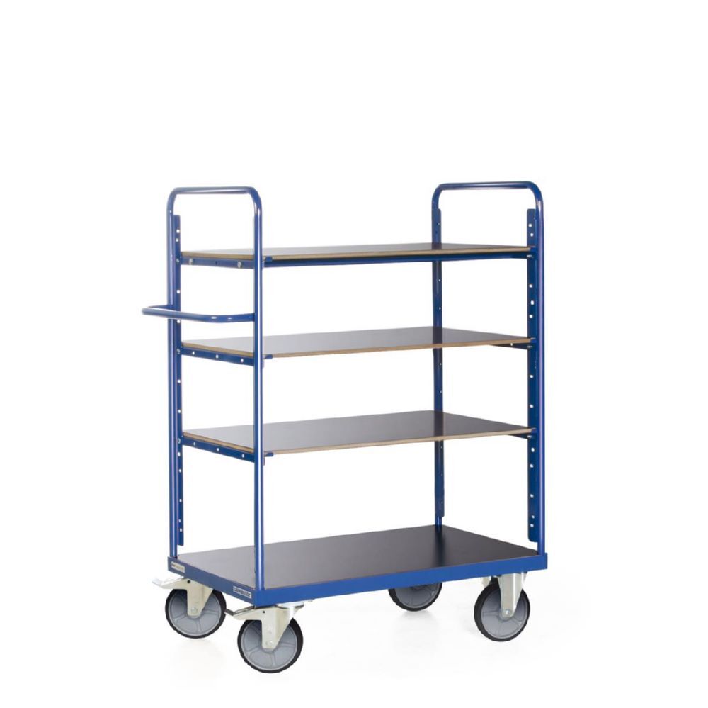 Tauroflex Etagenwagen F6 4 Ladeflächen je 90 kg 700 x 1190 x 1500 mm Produktbild Tauroflex Etagenwagen F6 4 Ladeflächen je 90 kg 700 x 1190 x 1500 mm