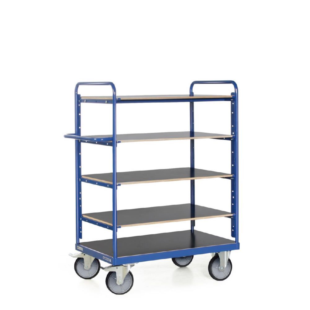 Tauroflex Etagenwagen F6 5 Ladeflächen je 90 kg 800 x 1390 x 1500 mm Produktbild Tauroflex Etagenwagen F6 5 Ladeflächen je 90 kg 800 x 1390 x 1500 mm