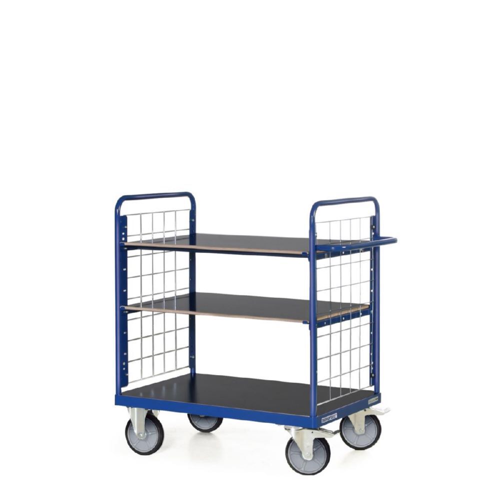 Tauroflex Etagenwagen F6 3 Ladeflächen je 90 kg 700 x 1190 x 1200 mm Produktbild Tauroflex Etagenwagen F6 3 Ladeflächen je 90 kg 700 x 1190 x 1200 mm bild 2