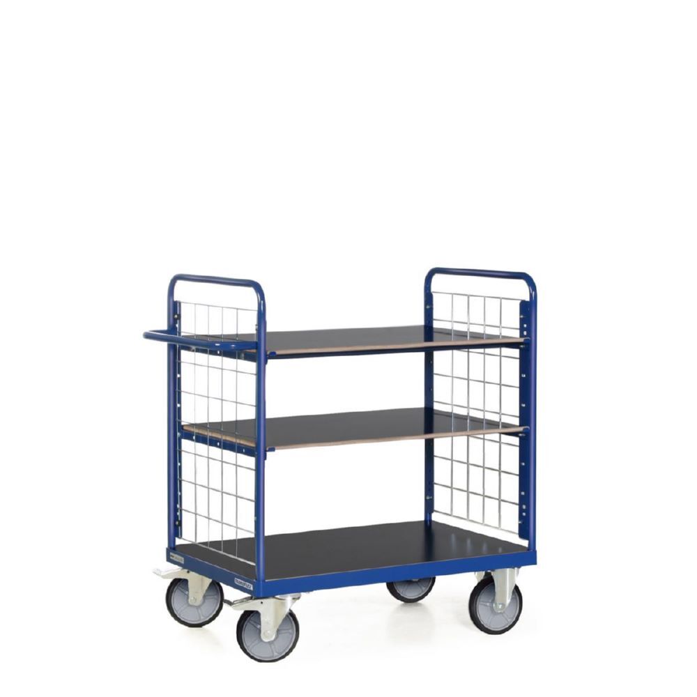Tauroflex Etagenwagen F6 3 Ladeflächen je 90 kg 500 x 1040 x 1160 mm Produktbild Tauroflex Etagenwagen F6 3 Ladeflächen je 90 kg 500 x 1040 x 1160 mm
