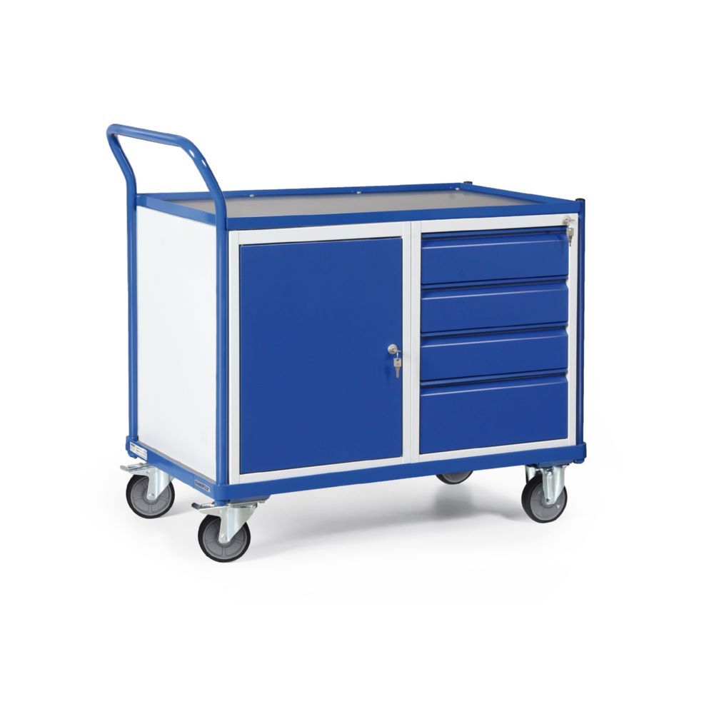 Produktbild Tauroflex Montagewagen F3 mit Schrank und 4 Schubladen 600 x 1200 x 1030 mm