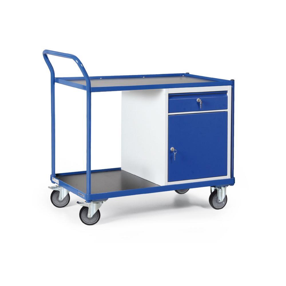 Tauroflex Montagewagen F3 mit Schiebegriff und 1 Schrank 600 x 1200 x 1030 mm