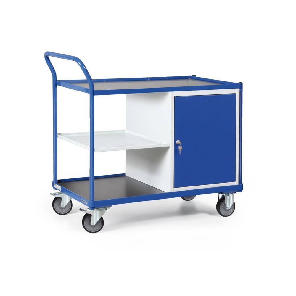 Tauroflex Montagewagen F3 mit 1 Schrank und 1 Ablage 600 x 1200 x 1030 mm Produktbild Tauroflex Montagewagen F3 mit 1 Schrank und 1 Ablage 600 x 1200 x 1030 mm