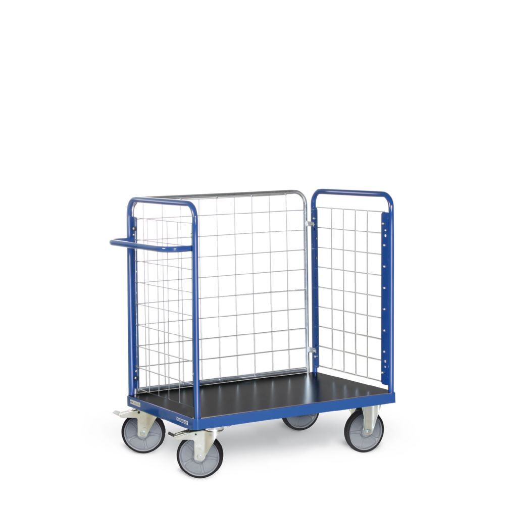 Tauroflex Paketwagen F6 mit Lenk und Bockrollen 500 x 1040 x 1160 mm Produktbild Tauroflex Paketwagen F6 mit Lenk und Bockrollen 500 x 1040 x 1160 mm
