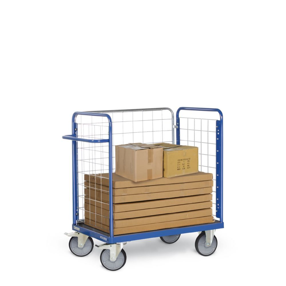 Tauroflex Paketwagen F6 mit Lenk und Bockrollen 500 x 1040 x 1160 mm Produktbild Tauroflex Paketwagen F6 mit Lenk und Bockrollen 500 x 1040 x 1160 mm bild 2