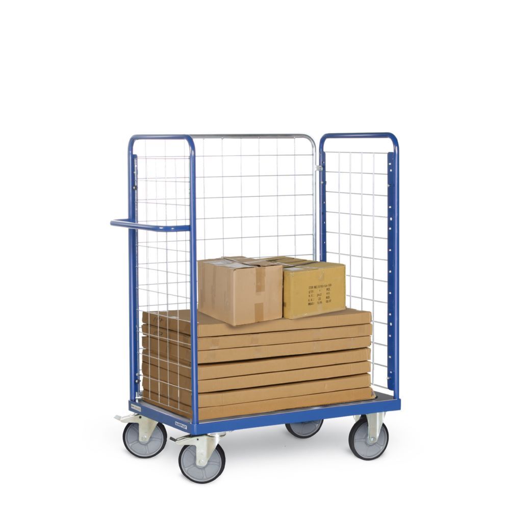 Tauroflex Paketwagen mit Gitter bis 500 kg Last 500 x 1040 x 1460 mm Produktbild Tauroflex Paketwagen mit Gitter bis 500 kg Last 500 x 1040 x 1460 mm bild 2