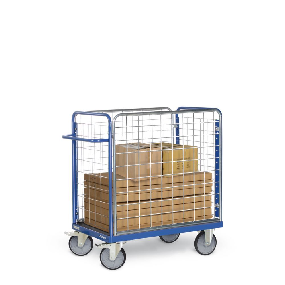 Tauroflex Paketwagen F6 Baukastensystem mit Gitter 800 x 1390 x 1200 mm Produktbild Tauroflex Paketwagen F6 Baukastensystem mit Gitter 800 x 1390 x 1200 mm bild 2