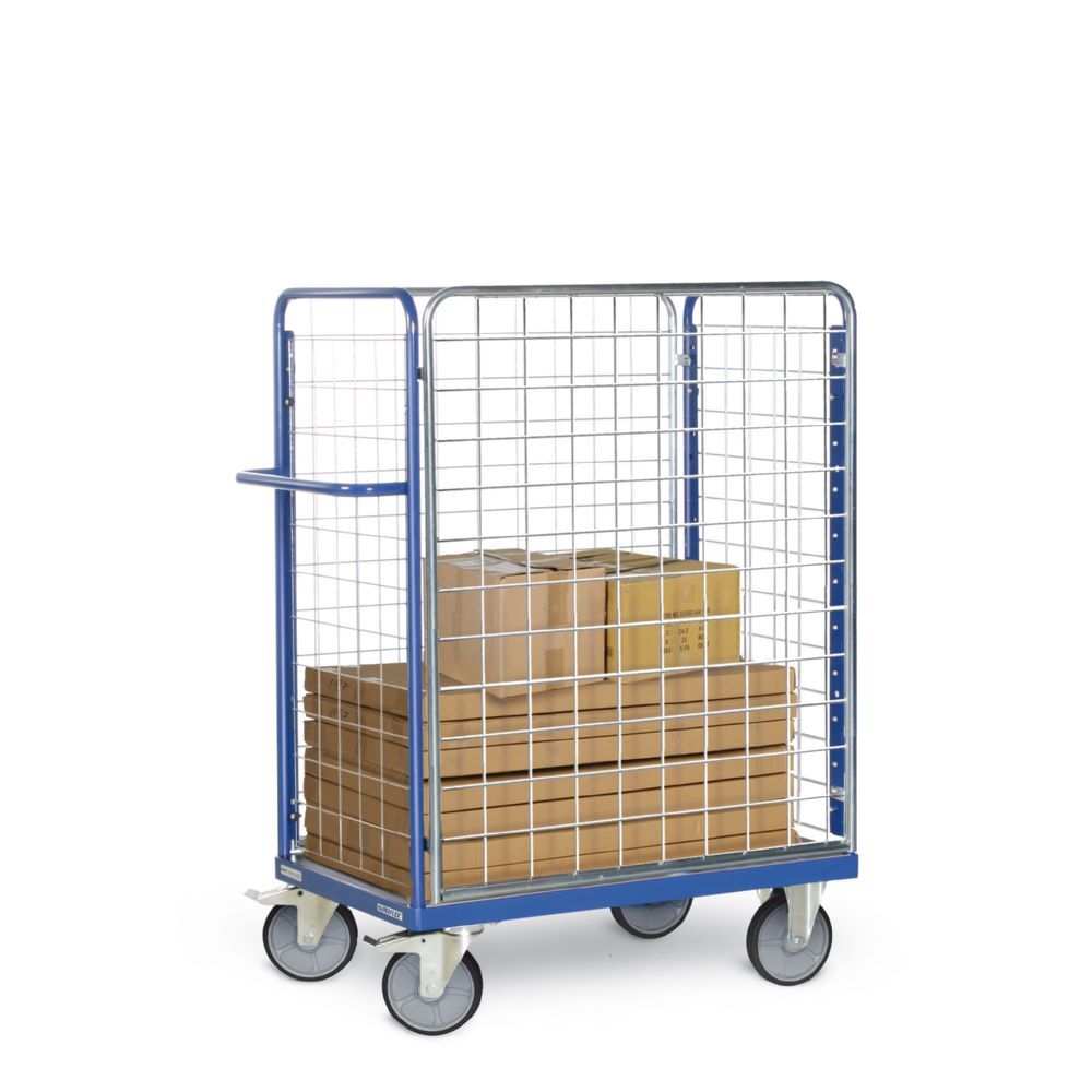 Tauroflex Paketwagen F6 flexibles Baukastensystem mit Gitter 800 x 1390 x 1500 mm Produktbild Tauroflex Paketwagen F6 flexibles Baukastensystem mit Gitter 800 x 1390 x 1500 mm bild 2