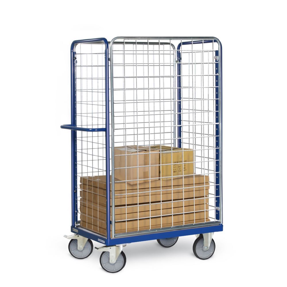 Tauroflex Paketwagen F6 Baukastensystem mit Gitter 800 x 1390 x 1800 mm Produktbild Tauroflex Paketwagen F6 Baukastensystem mit Gitter 800 x 1390 x 1800 mm bild 2