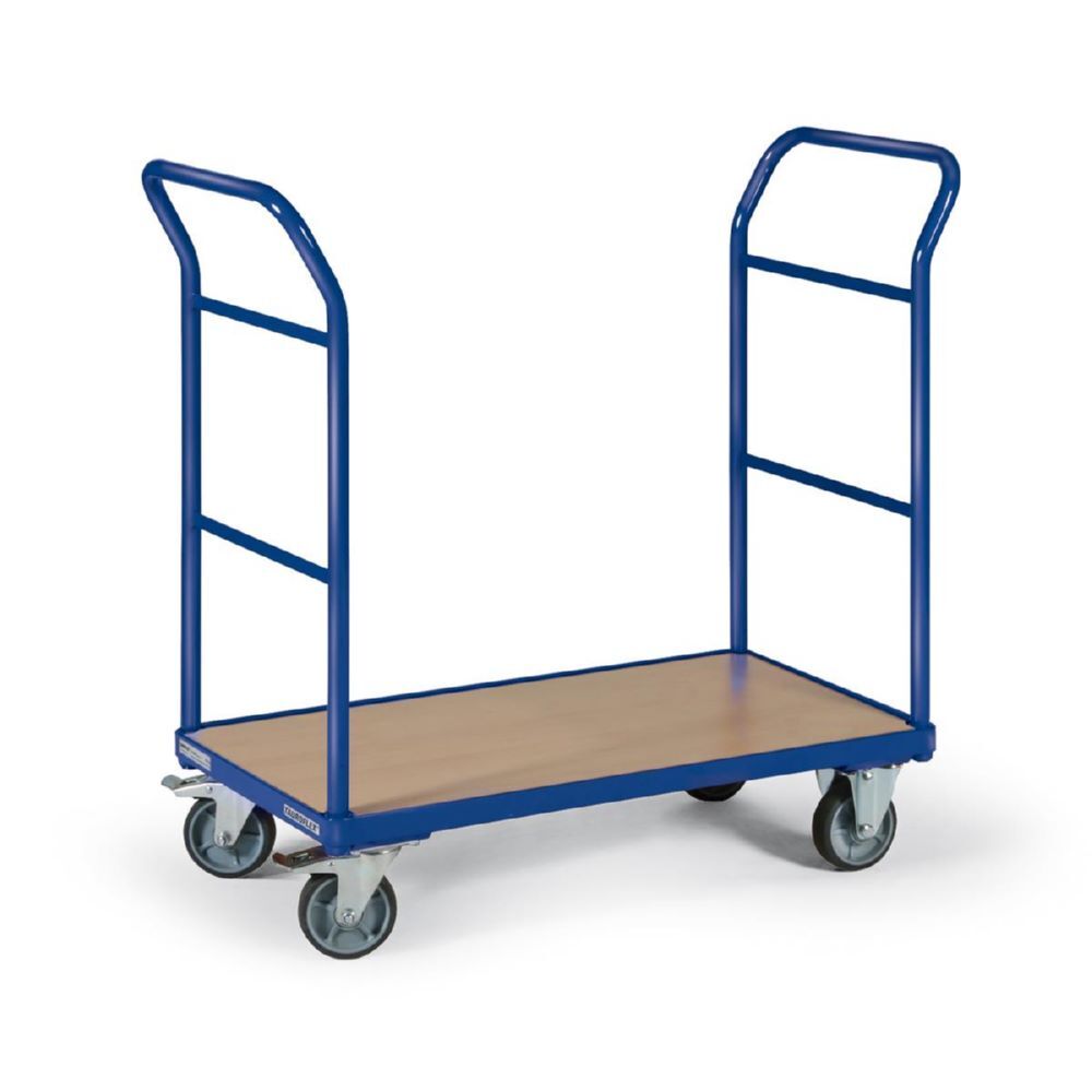 Tauroflex Plattformwagen basic mit 2 hohen Schiebebügel 600 x 1265 x 1015 mm Produktbild Tauroflex Plattformwagen basic mit 2 hohen Schiebebügel 600 x 1265 x 1015 mm bild 4