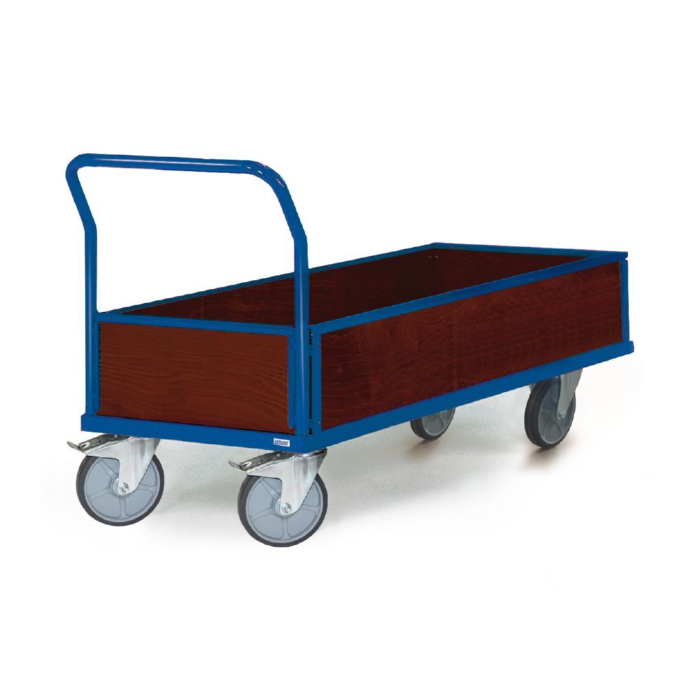 Tauroflex Plattformwagen F6 mit Bordwänden 600 kg Traglast 800 x 1338 x 1090 mm Produktbild Tauroflex Plattformwagen F6 mit Bordwänden 600 kg Traglast 800 x 1338 x 1090 mm