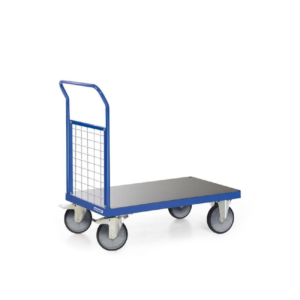 Tauroflex Plattformwagen F6 mit Gitter Stirnwand 600 kg Last 700 x 1160 x 1100 mm Produktbild Tauroflex Plattformwagen F6 mit Gitter Stirnwand 600 kg Last 700 x 1160 x 1100 mm