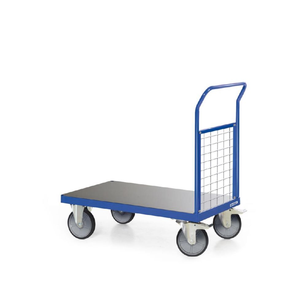 Tauroflex Plattformwagen F6 mit Gitter Stirnwand 600 kg Last 800 x 1360 x 1100 mm Produktbild Tauroflex Plattformwagen F6 mit Gitter Stirnwand 600 kg Last 800 x 1360 x 1100 mm bild 2