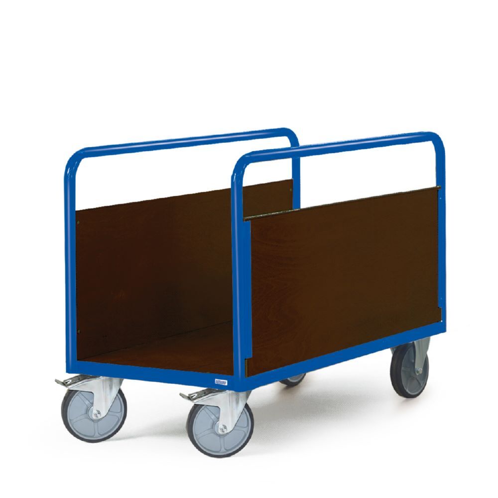 Tauroflex Plattformwagen F6 mit 2 Seitenwänden 600 kg Traglast 700 x 1138 x 1090 mm Produktbild Tauroflex Plattformwagen F6 mit 2 Seitenwänden 600 kg Traglast 700 x 1138 x 1090 mm