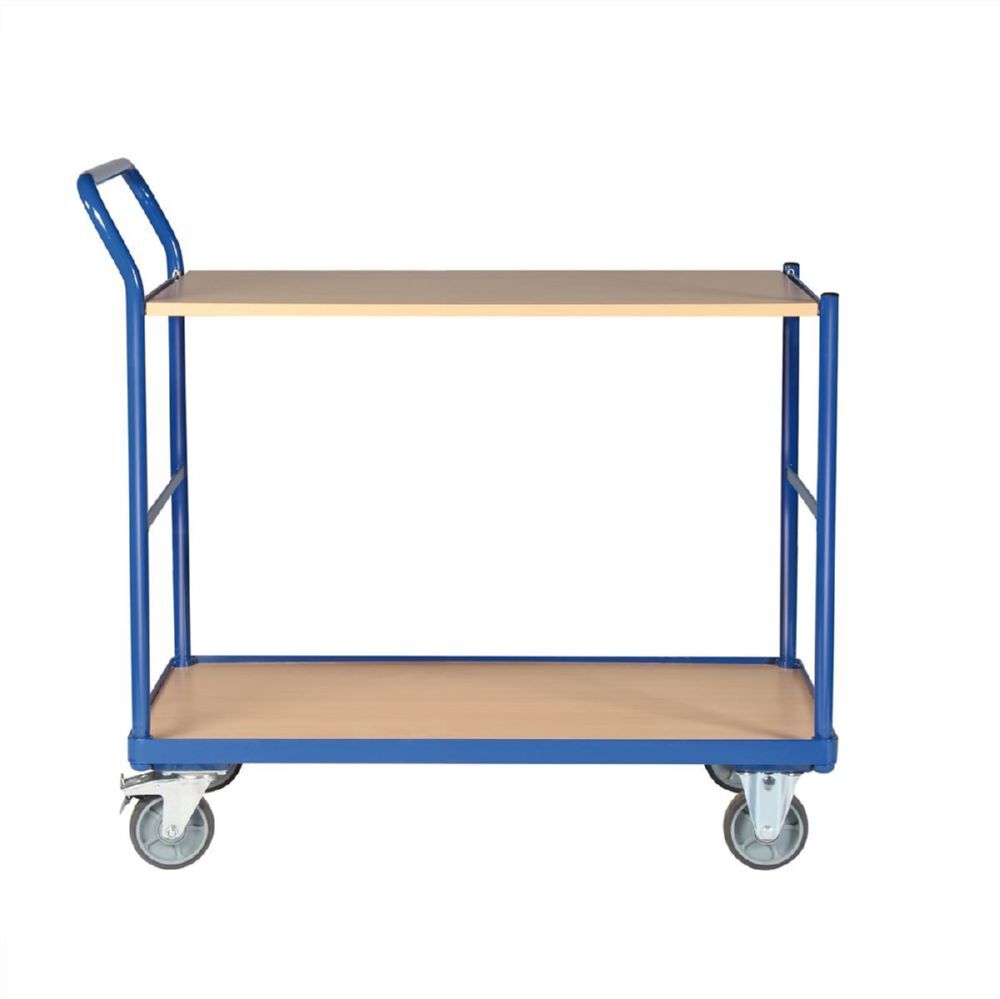 Tauroflex Tischwagen basic Serie F 250 2 Ladeflächen mit Rollen 500 x 1025 x 835 mm Produktbild Tauroflex Tischwagen basic Serie F 250 2 Ladeflächen mit Rollen 500 x 1025 x 835 mm bild 2