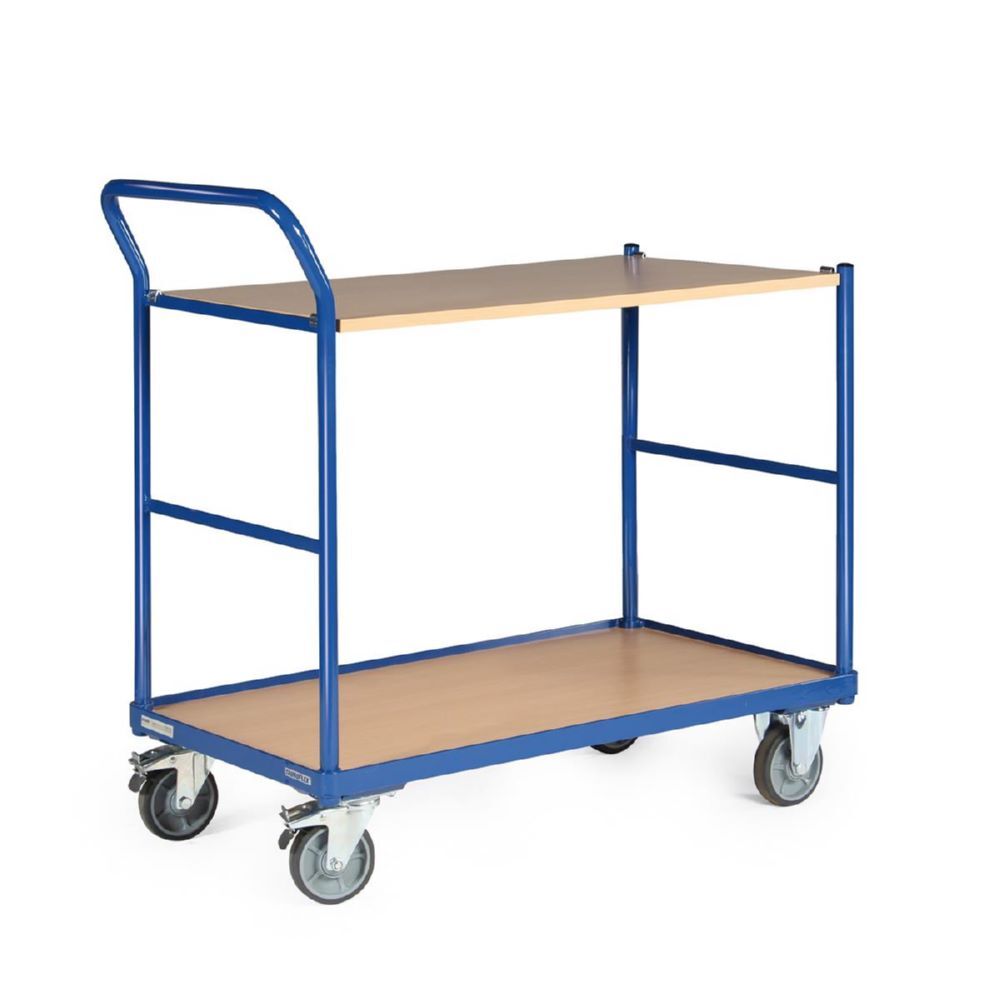 Tauroflex Tischwagen basic Serie F 250 2 Ladeflächen mit Rollen 500 x 1025 x 835 mm Produktbild Tauroflex Tischwagen basic Serie F 250 2 Ladeflächen mit Rollen 500 x 1025 x 835 mm bild 3