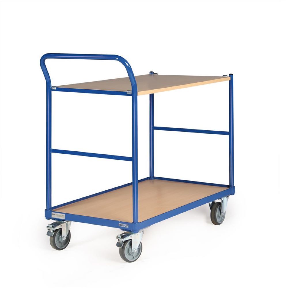 Tauroflex Tischwagen basic Serie F 250 2 Ladeflächen mit Rollen 500 x 1025 x 835 mm Produktbild Tauroflex Tischwagen basic Serie F 250 2 Ladeflächen mit Rollen 500 x 1025 x 835 mm bild 4