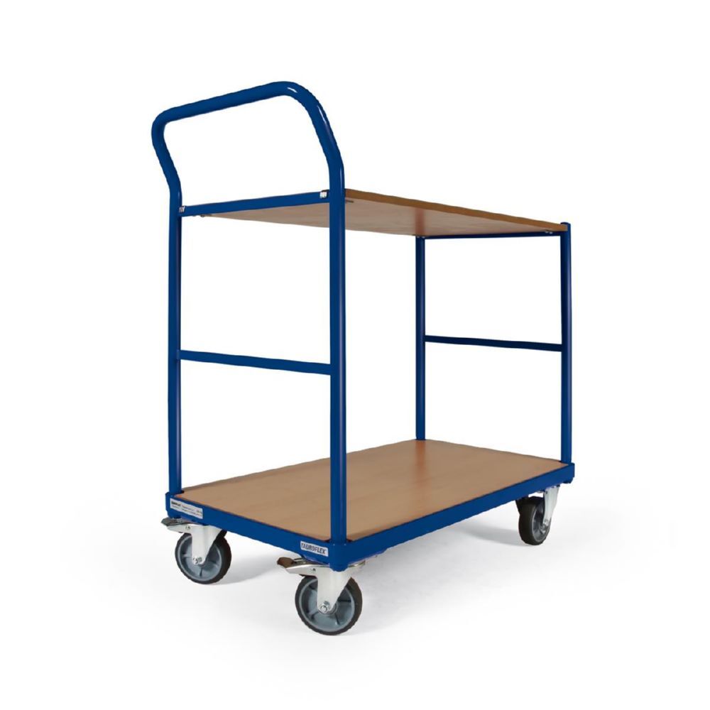 Tauroflex Tischwagen basic Serie F 250 Ladeflächen aus MDF Platten 500 x 1025 x 1015 mm Produktbild Tauroflex Tischwagen basic Serie F 250 Ladeflächen aus MDF Platten 500 x 1025 x 1015 mm