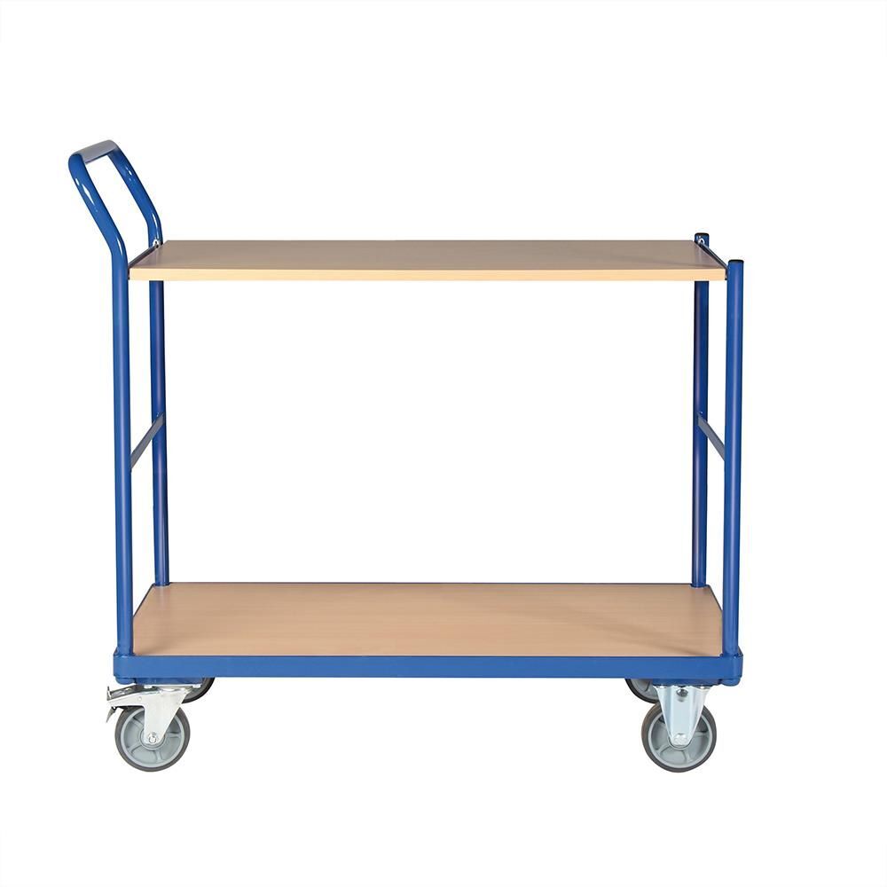 Tauroflex Tischwagen basic Serie F 250 Ladeflächen aus MDF Platten 500 x 1025 x 1015 mm Produktbild Tauroflex Tischwagen basic Serie F 250 Ladeflächen aus MDF Platten 500 x 1025 x 1015 mm bild 2