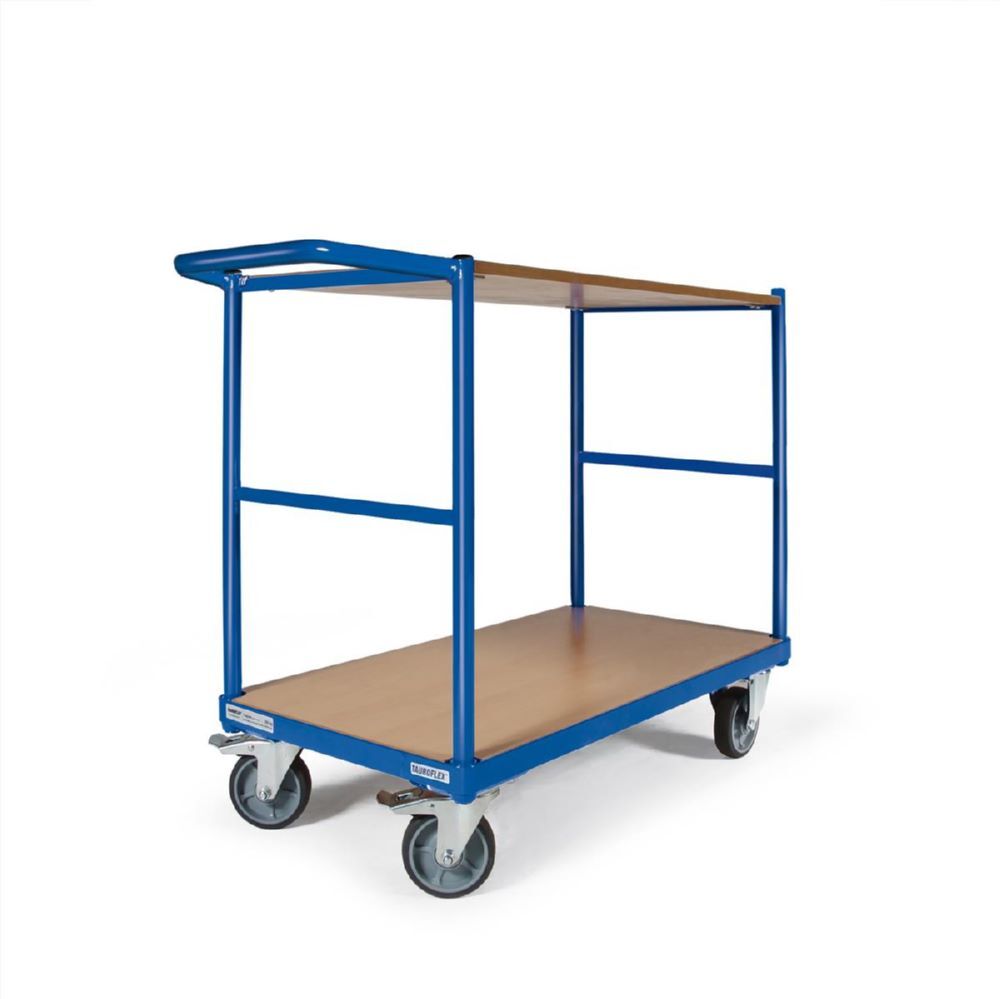 Tauroflex Tischwagen basic Serie F 250 2 Ladeflächen bis 250 kg 600 x 1175 x 835 mm Produktbild Tauroflex Tischwagen basic Serie F 250 2 Ladeflächen bis 250 kg 600 x 1175 x 835 mm
