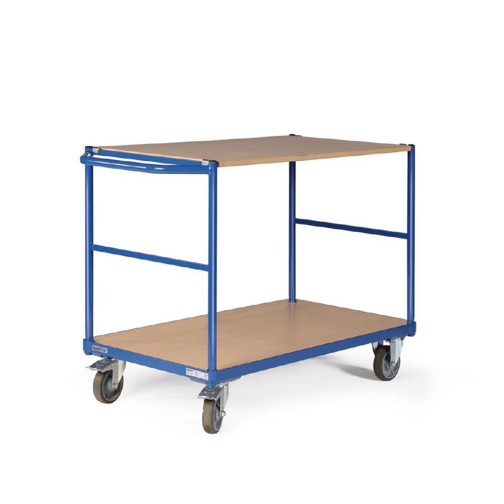 Tauroflex Tischwagen basic Serie F 250 2 Ladeflächen bis 250 kg 600 x 1175 x 835 mm Produktbild Tauroflex Tischwagen basic Serie F 250 2 Ladeflächen bis 250 kg 600 x 1175 x 835 mm bild 4