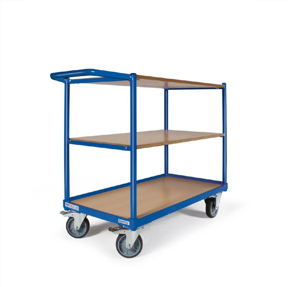 Tauroflex Tischwagen basic Serie F 250 3 Ladeflächen 500 x 1025 x 835 mm Produktbild Tauroflex Tischwagen basic Serie F 250 3 Ladeflächen 500 x 1025 x 835 mm