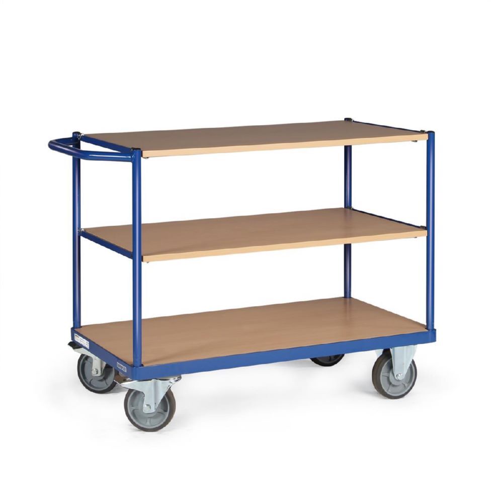Tauroflex Tischwagen basic Serie F bis 350 kg 3 Etagen 500 x 965 x 885 mm Produktbild Tauroflex Tischwagen basic Serie F bis 350 kg 3 Etagen 500 x 965 x 885 mm bild 3